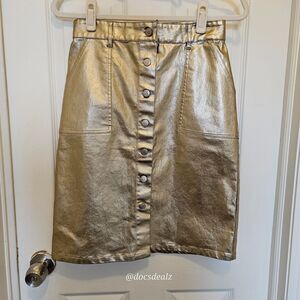 Bonpoint Gold Skirt Women's Size XS